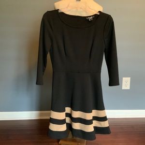 Sequin Hearts Black Dress